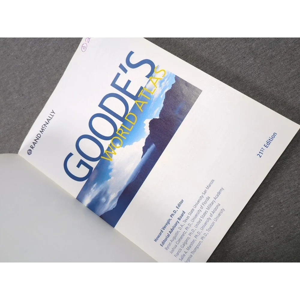 2005 Goode's World Atlas 21st Edition Rand‎ McNally Vintage Trade Paperback